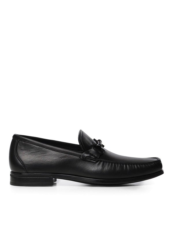 SALVATORE FERRAGAMO: ロファー＆スリッパ - ローファー - 黒