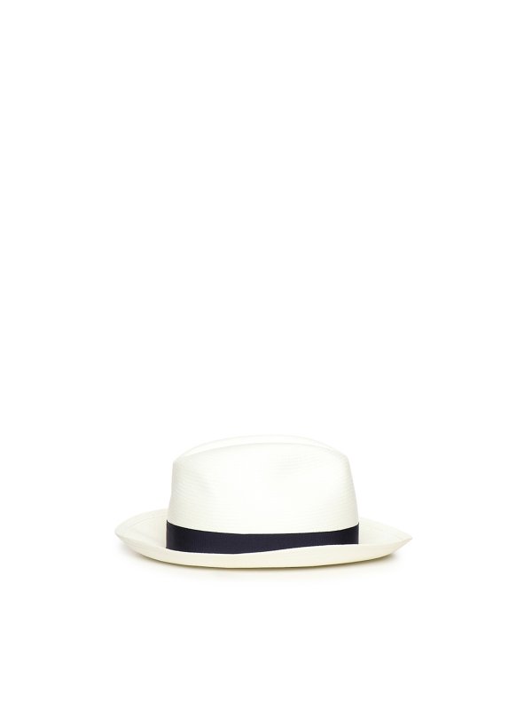 帽子 - 白 shop online: BORSALINO