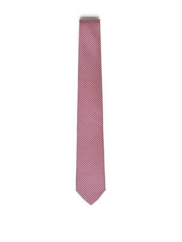 SALVATORE FERRAGAMO: Corbatas y pajaritas - Corbata - Rojo