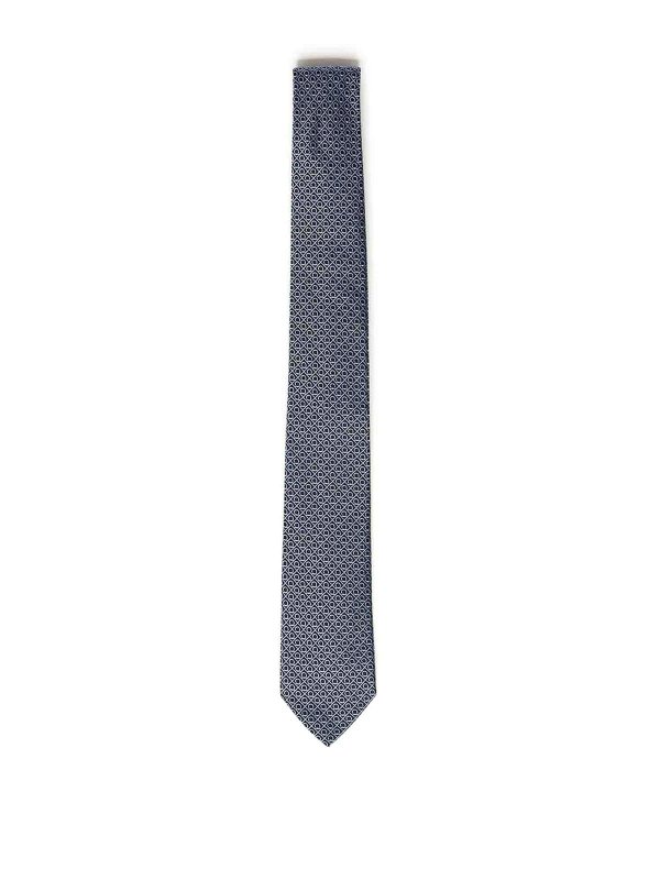 SALVATORE FERRAGAMO: Corbatas y pajaritas - Corbata - Azul