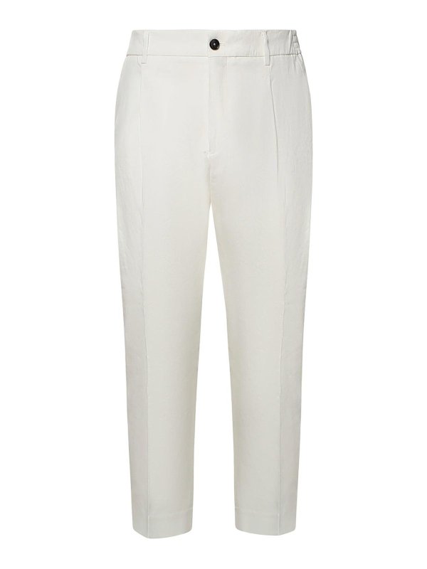 BEABLE: Casual Hosen - Casual Hose - Weiß