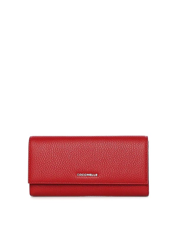 COCCINELLE: 財布＆ポーチ - 財布 - メタル