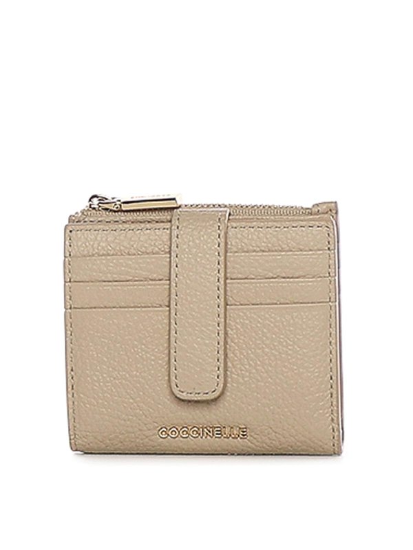 COCCINELLE: wallets & purses - Metallic Soft Mini Wallet