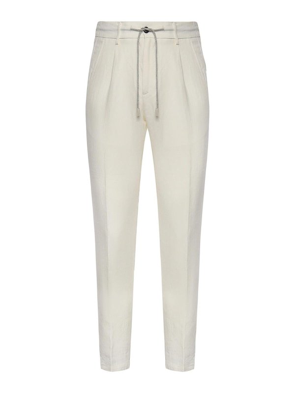 ELEVENTY: casual trousers - Linen Pants