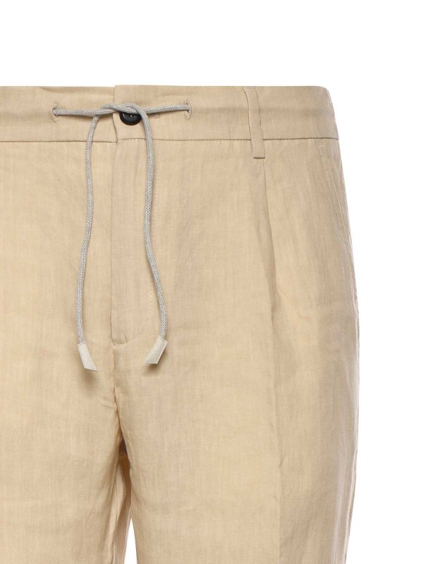 The Best Shops ELEVENTY: casual trousers - Linen Pants
