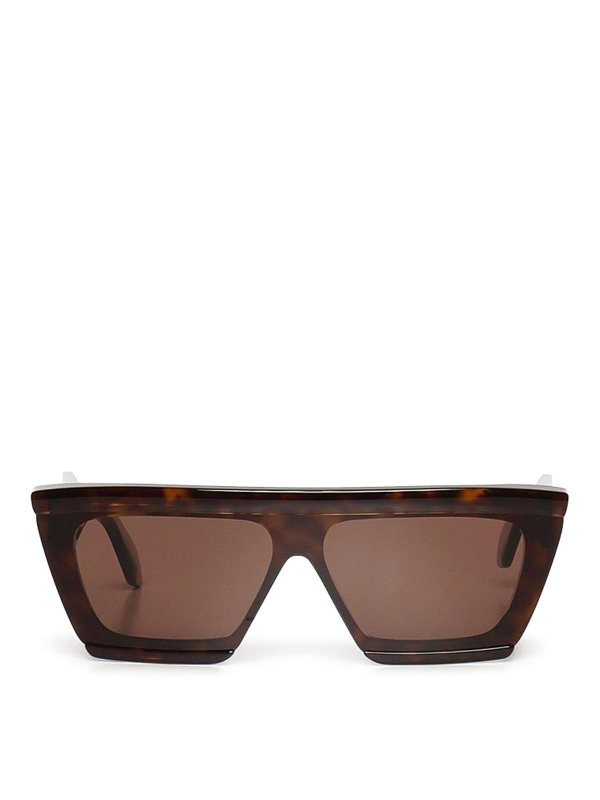 Alaïa: sunglasses - Rectangular Acetate Sunglasses