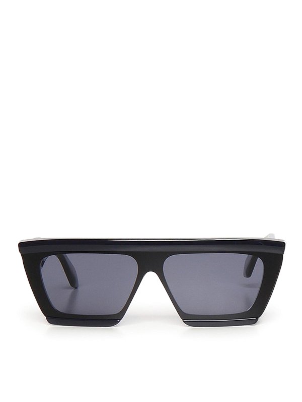 Alaïa: sunglasses - Rectangular Acetate Sunglasses