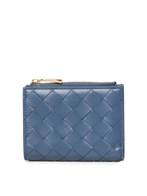 BOTTEGA VENETA: 財布＆ポーチ - 財布 - ブルー