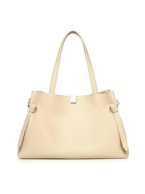 YUZEFI: Handtaschen - Shopper - Beige