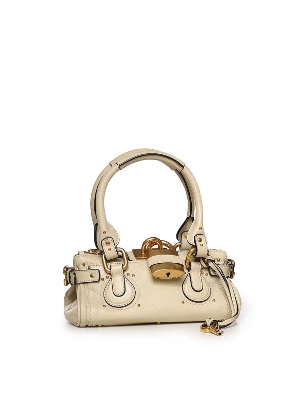 トートバッグ - クリーム shop online: CHLOE