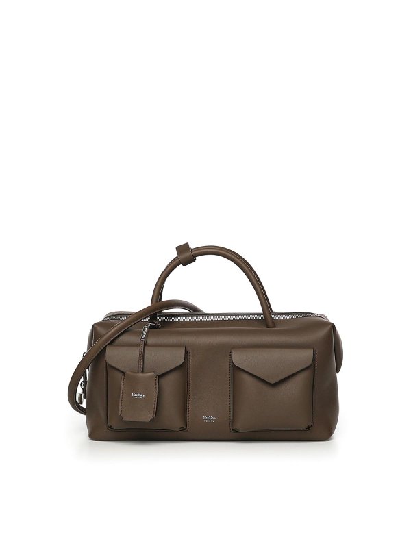 Max Mara: クロスボディバッグ - クロスボディバッグ - ダークブラウン