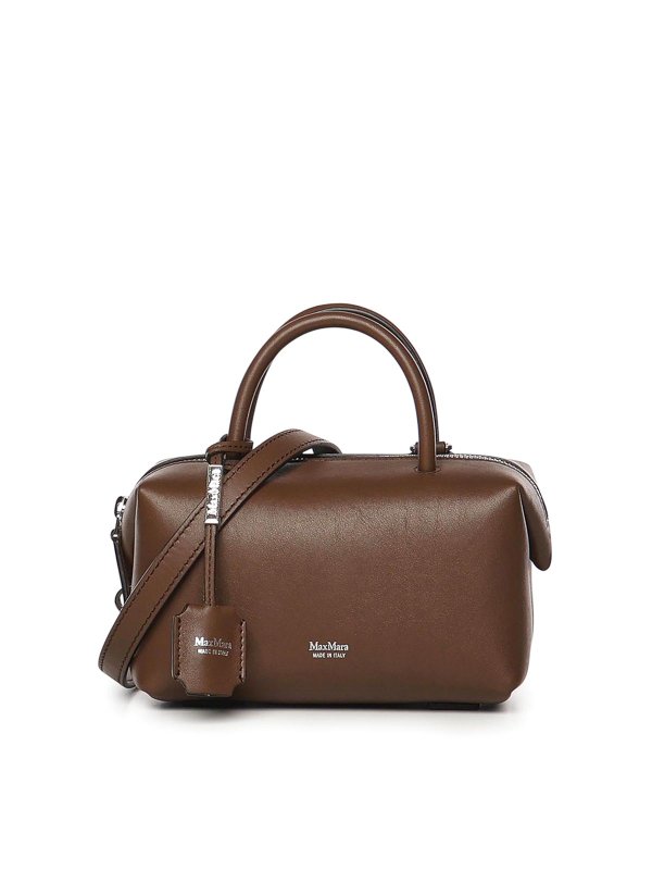 Max Mara: クロスボディバッグ - クロスボディバッグ - ダークブラウン