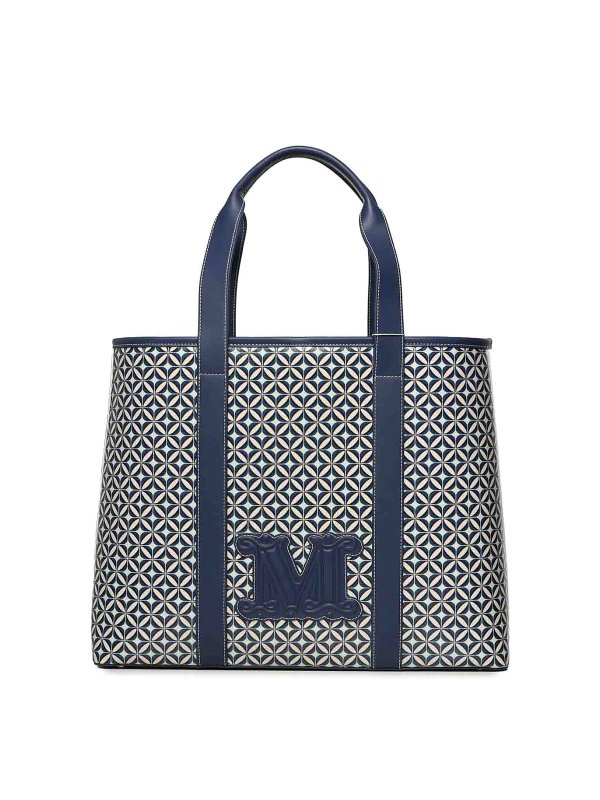 Max Mara: Handtaschen - Shopper - Blau