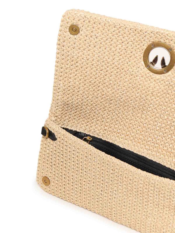The Best Shops Pinko: Clutches - Clutch - Beige