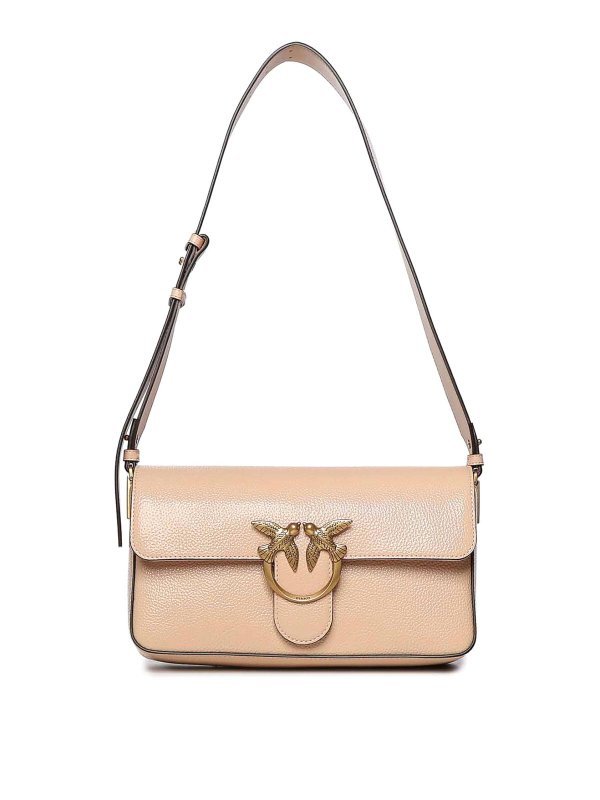Pinko: Schultertaschen - Schultertasche - Hellrosa