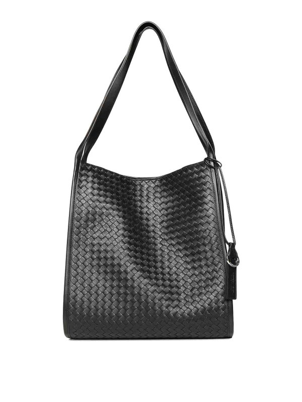 BOTTEGA VENETA: トートバッグ - トートバッグ - 黒