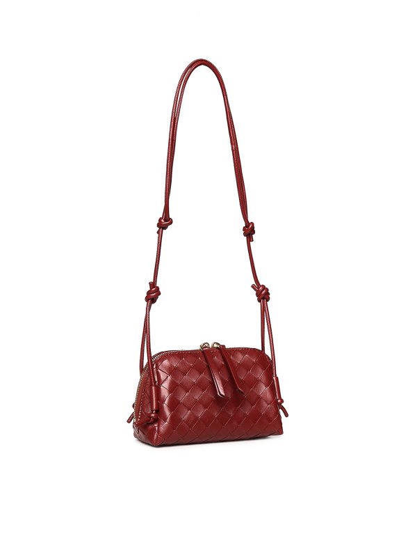 クラッチバッグ - 赤 shop online: BOTTEGA VENETA