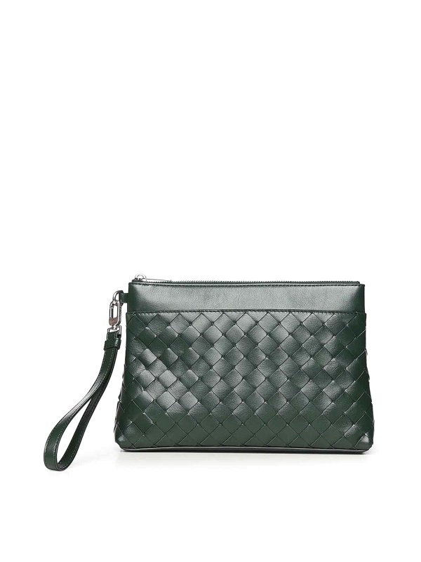 BOTTEGA VENETA: クラッチバッグ - クラッチバッグ - 緑