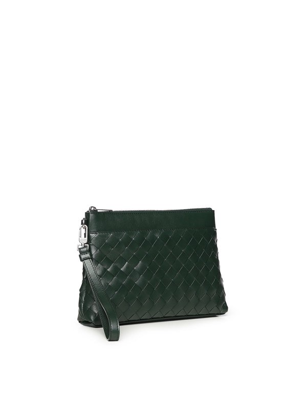 クラッチバッグ - 緑 shop online: BOTTEGA VENETA