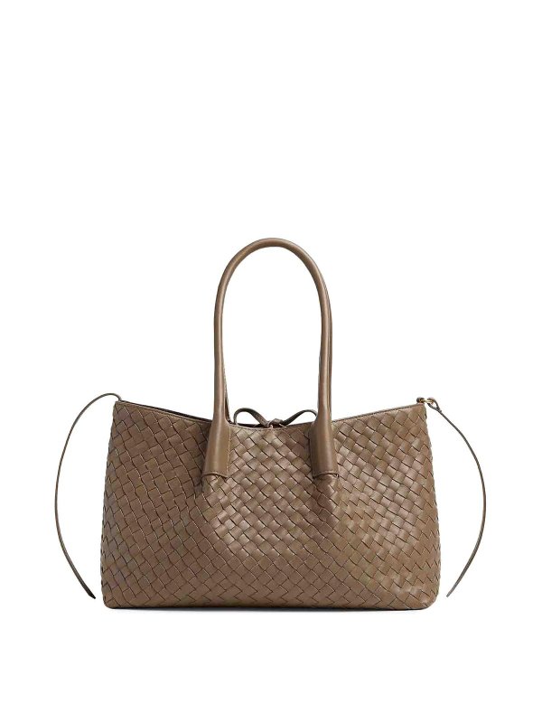 BOTTEGA VENETA: トートバッグ - トートバッグ - ベージュ