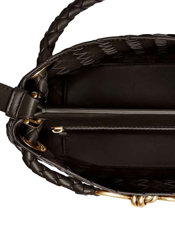 BOTTEGA VENETA: バケットバッグ online - バケットバッグ - ブラウン