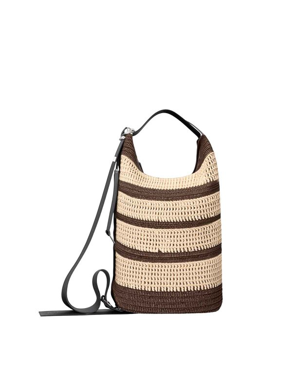 LOEWE: Bucket bags online - Loop Raffia Bucket Bag