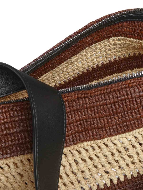 The Best Shops LOEWE: Bucket bags - Loop Raffia Bucket Bag
