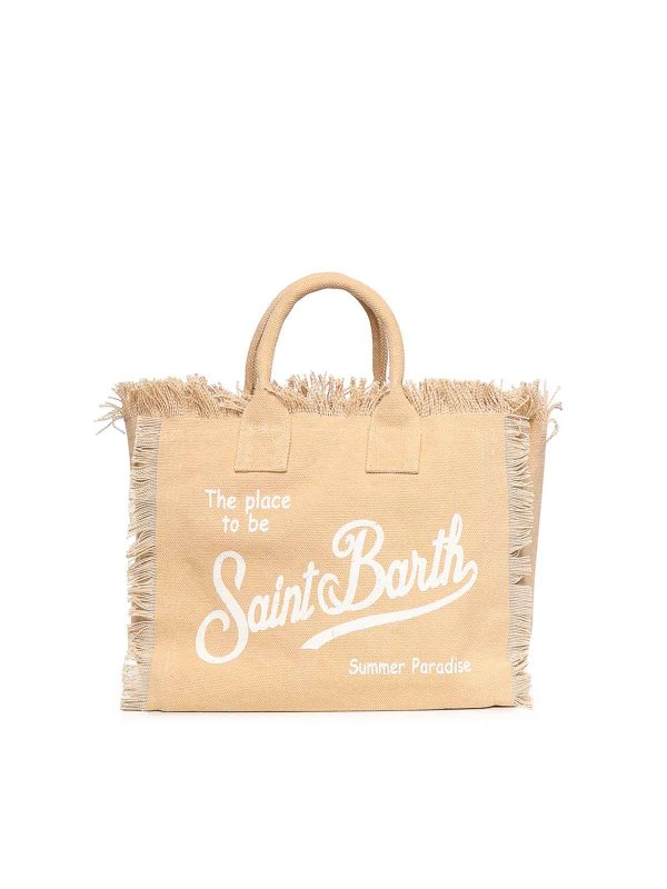 MC2 SAINT BARTH: Handtaschen online - Shopper - Beige