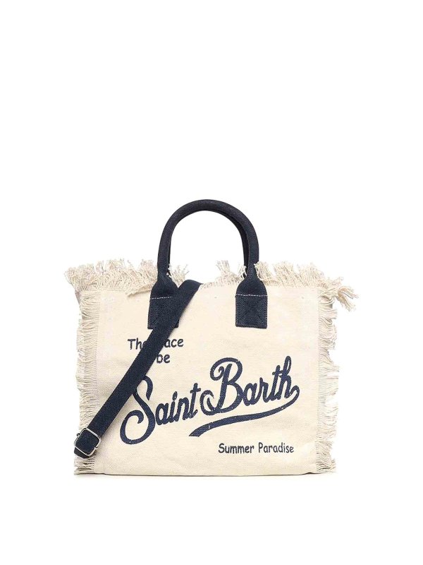 MC2 SAINT BARTH: Handtaschen - Shopper - Weiß