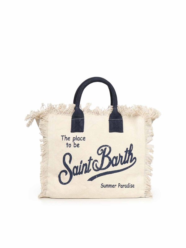 MC2 SAINT BARTH: Handtaschen online - Shopper - Weiß