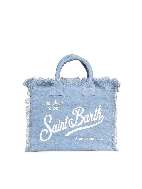 MC2 SAINT BARTH: Handtaschen online - Shopper - Hellblau