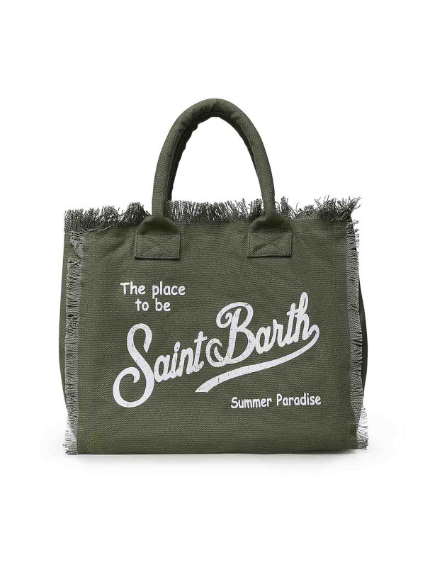 MC2 SAINT BARTH: トートバッグ online - トートバッグ - ダークグリーン
