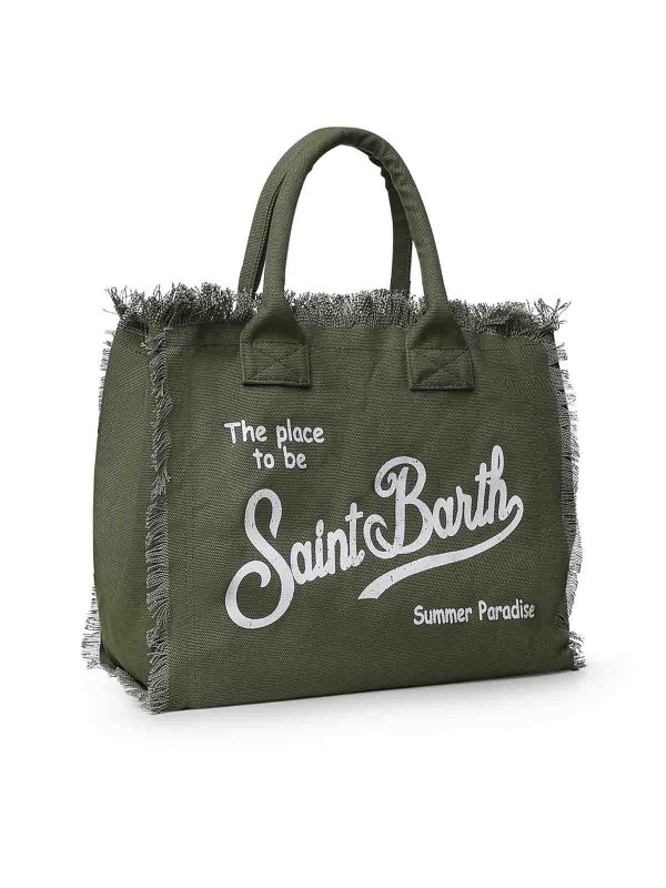 トートバッグ - ダークグリーン shop online: MC2 SAINT BARTH