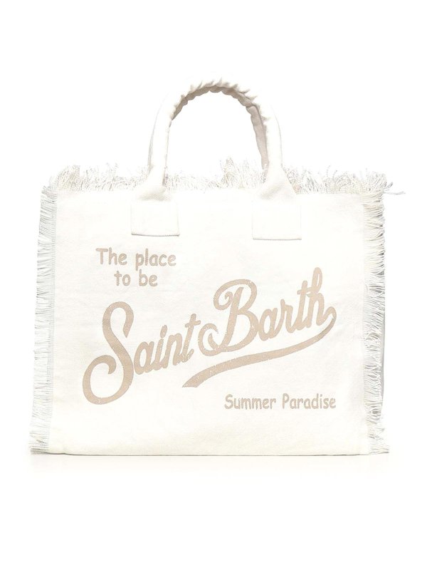 MC2 SAINT BARTH: Handtaschen - Shopper - Weiß