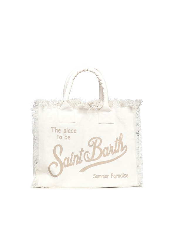 MC2 SAINT BARTH: Handtaschen online - Shopper - Weiß