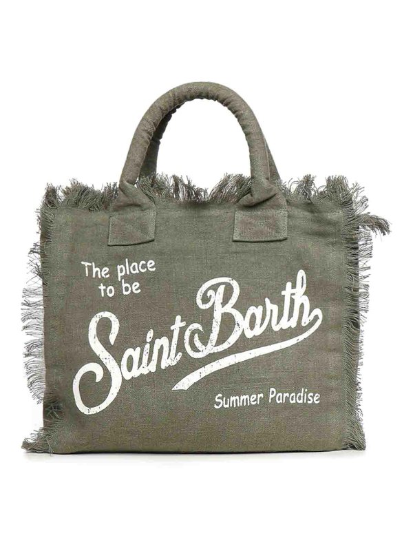 MC2 SAINT BARTH: トートバッグ - トートバッグ - ダークグリーン