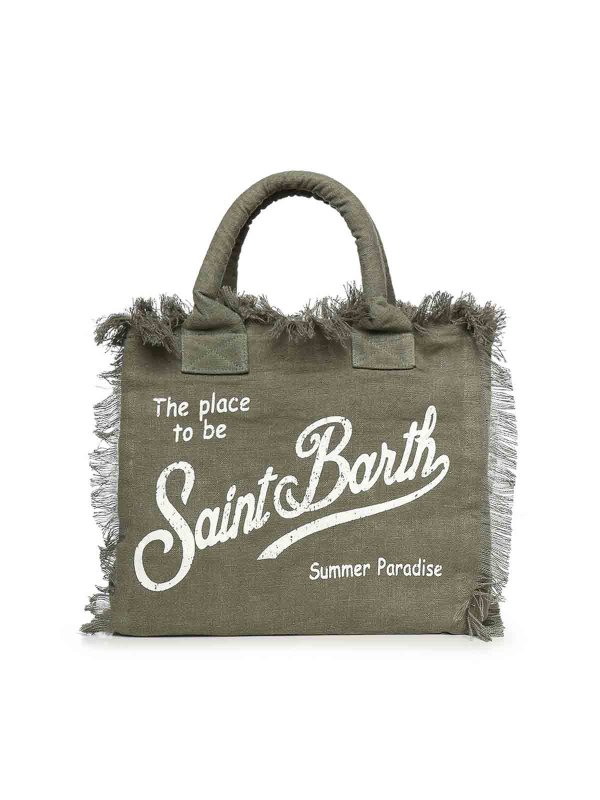 MC2 SAINT BARTH: トートバッグ online - トートバッグ - ダークグリーン