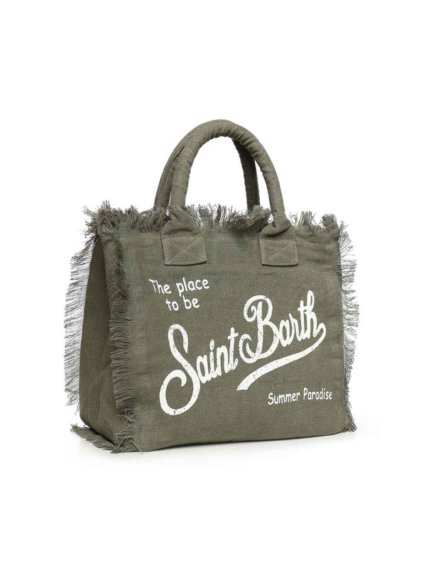トートバッグ - ダークグリーン shop online: MC2 SAINT BARTH