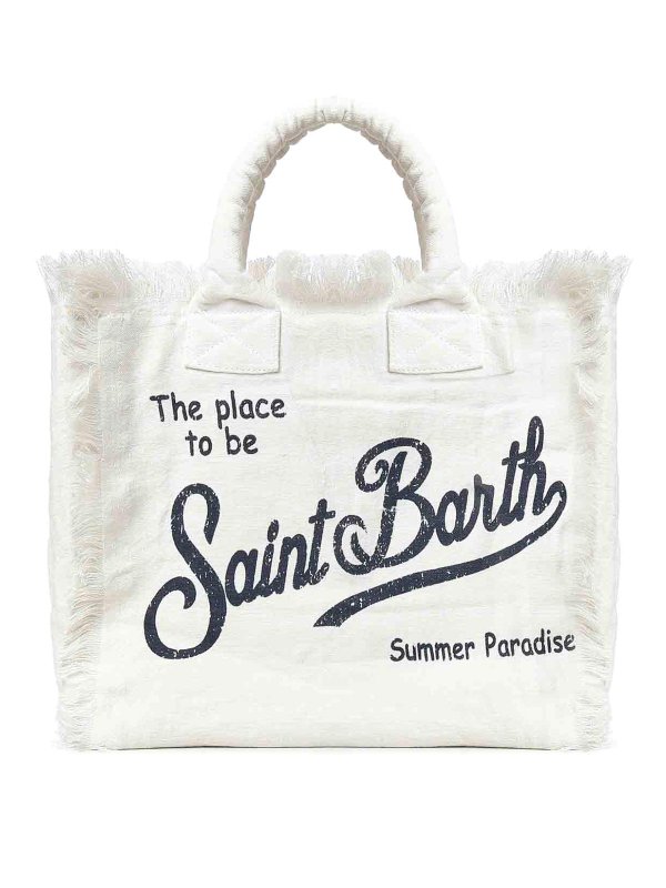 MC2 SAINT BARTH: Handtaschen - Shopper - Weiß