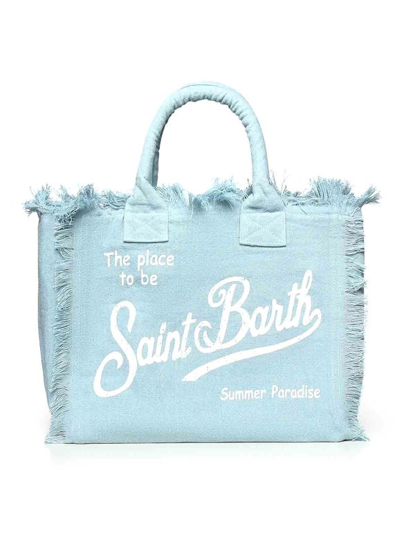 MC2 SAINT BARTH: Handtaschen - Shopper - Hellblau
