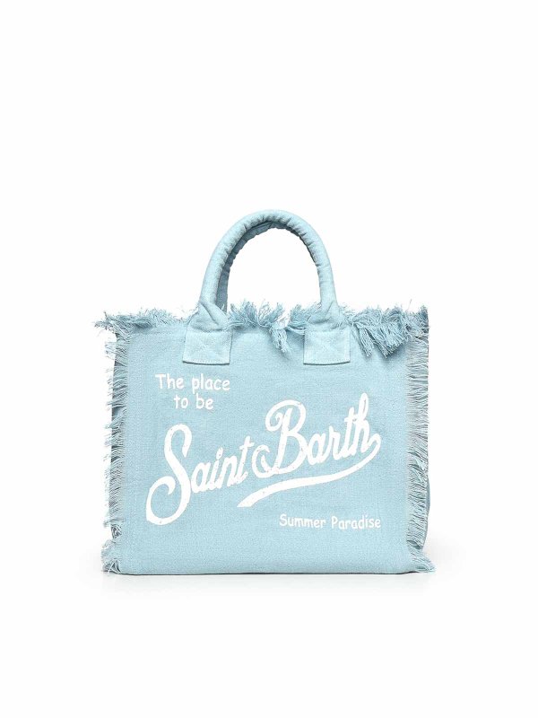 MC2 SAINT BARTH: Handtaschen online - Shopper - Hellblau