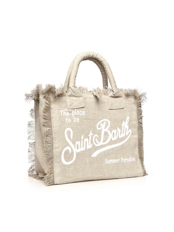 トートバッグ - ベージュ shop online: MC2 SAINT BARTH