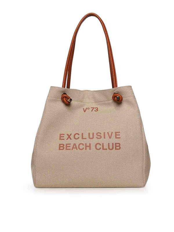 v°73: Handtaschen - Shopper - Beige