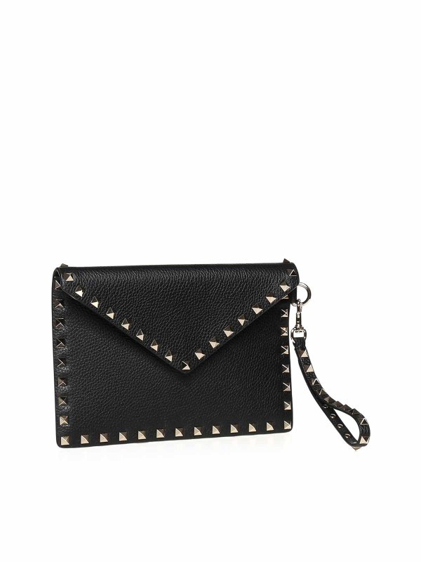 クラッチバッグ - 黒 shop online: VALENTINO GARAVANI
