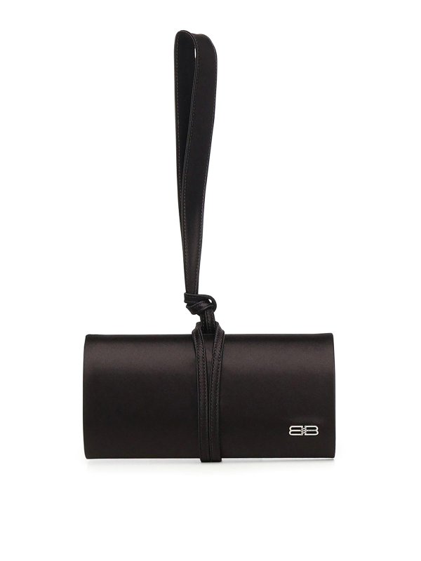 BALENCIAGA: クラッチバッグ - クラッチバッグ - 黒