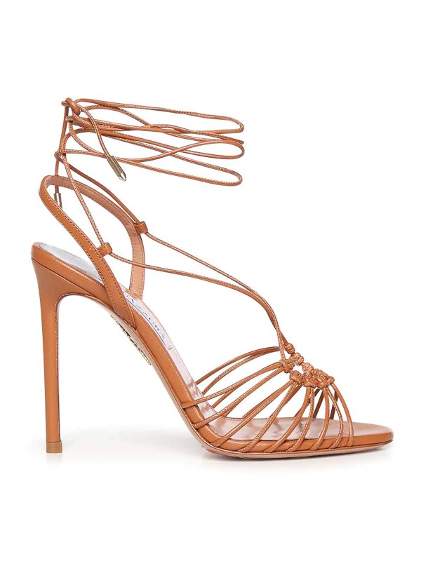 Aquazzura: サンダル - サンダル - ブラウン