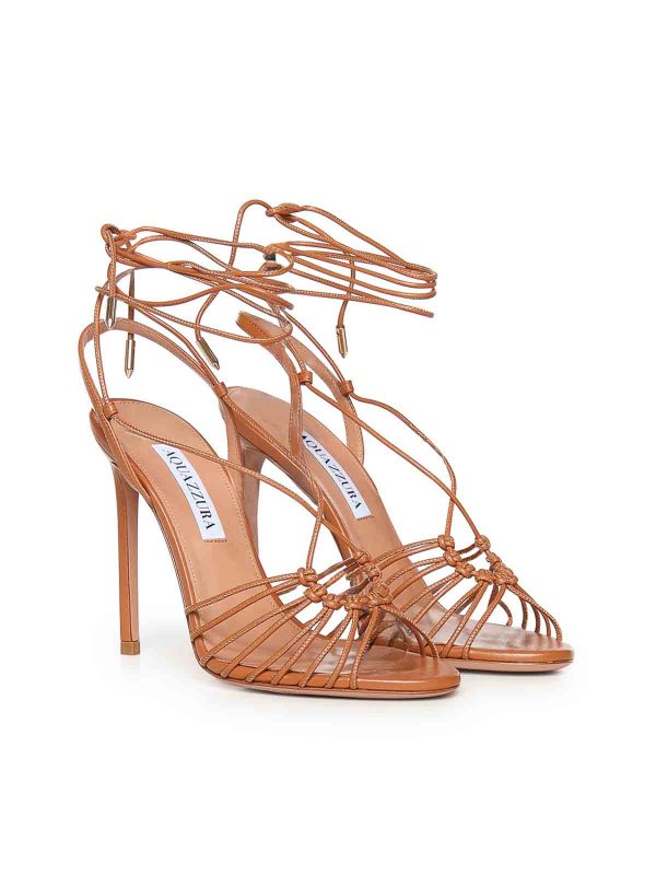 サンダル - ブラウン shop online: Aquazzura