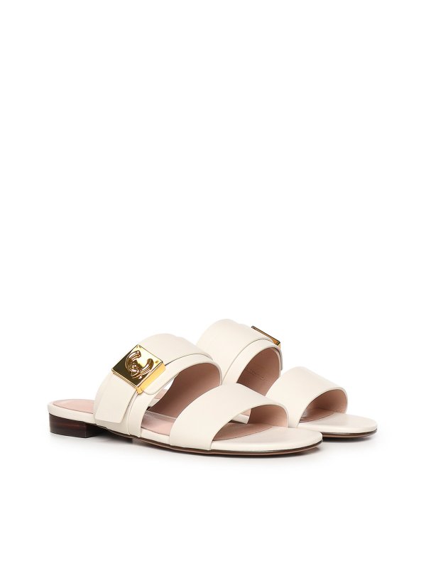 フラットシューズ - 白 shop online: COCCINELLE
