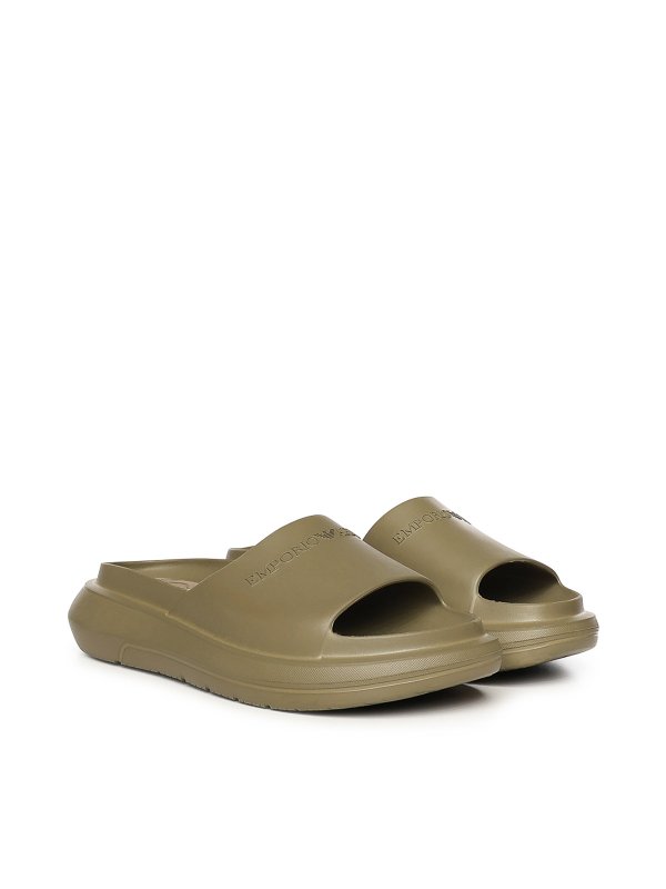 サンダル - 緑 shop online: EMPORIO ARMANI