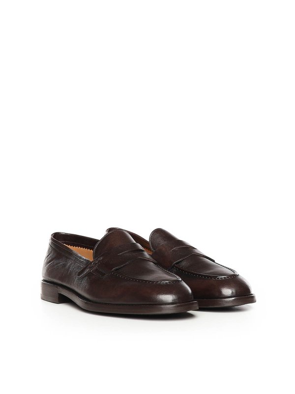 ローファー - ダークブラウン shop online: GIULIANO GALIANO